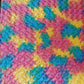 Rainbow rosette Shannon fabric 90"