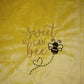 30x38 embroidered minky baby blanket bee