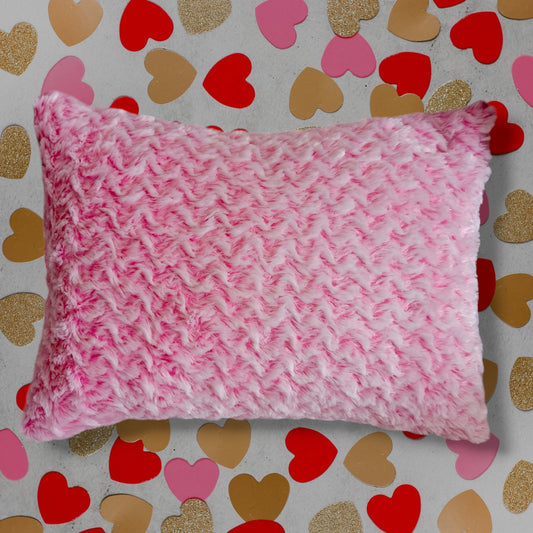 12x16 hot pink ridge throw pillow